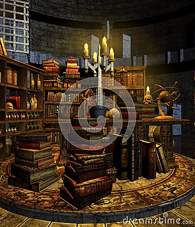 Wizard's Study 3 Stock Photo - Image: 12783670 Wizard's Study 3 Stock Photo - Image: 12783670