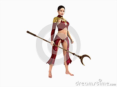 Wizard woman Cartoon Illustration