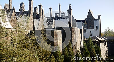 The Wizarding World of Harry Potter Castle Stock Photo