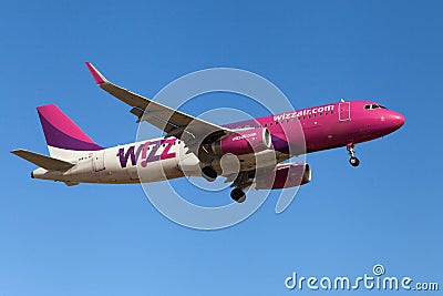 Wizz Air Airbus A320 Editorial Stock Photo