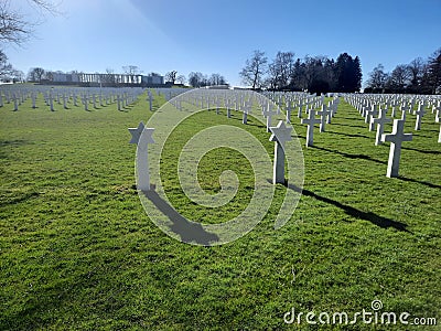 WOII grave grasland Stock Photo