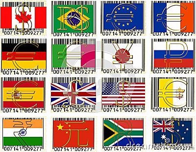 Wold currencies Stock Photo