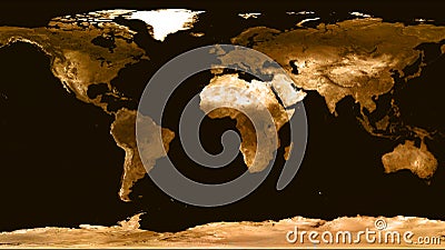 Wold map made by gold hard wood texture surface Stock Photo