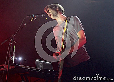 Wolf Alice in concert at Barclays Center in Brooklyn Editorial Stock Photo