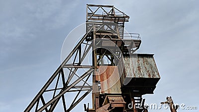 Wolf Cleugh old mine winding Weardale Stock Photo