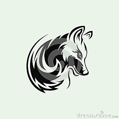 Wolf head logo or icon Vector Illustration