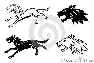 Wolf illustration Vector Illustration