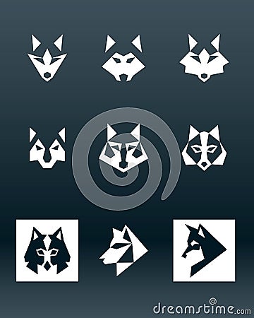 Wolf Logo Vector Illustration