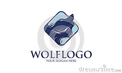 Wolf Logo Vector Illustration