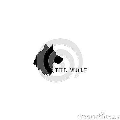 Wolf logo template vector Vector Illustration