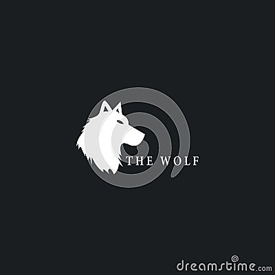 Wolf logo template vector Vector Illustration