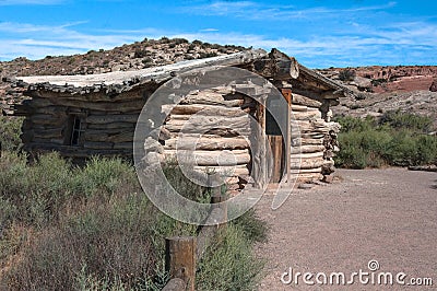 Wolfe Ranch in Arches National Park, Utah Editorial Stock Photo