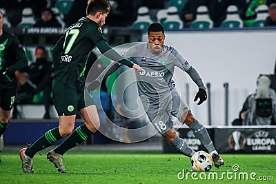 Arnaud Nordin in action during the UEFA Europa League match Editorial Stock Photo