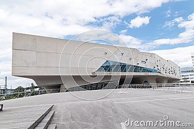 Exterior view of interactive science center the Phaeno Science Center Editorial Stock Photo