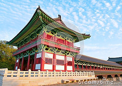 Woljeonggyo Bridge in Gyeongju, South Korea Stock Photo