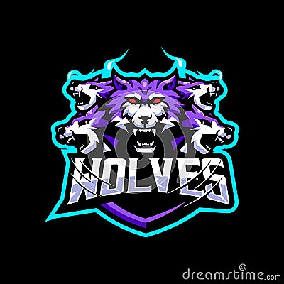 Wolves Mascot Logo Vector Illustration