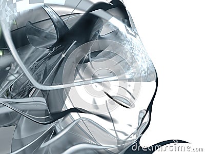 Woman abstract background Cartoon Illustration