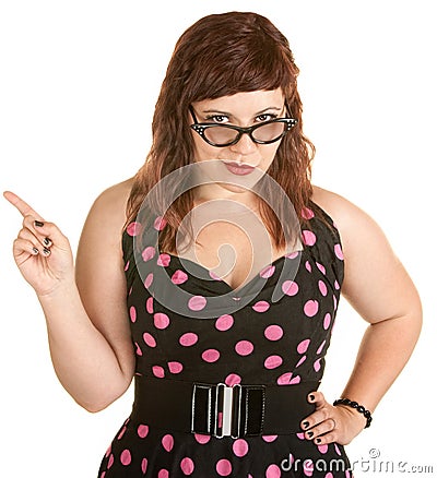 Woman With Attitude Stock Photo