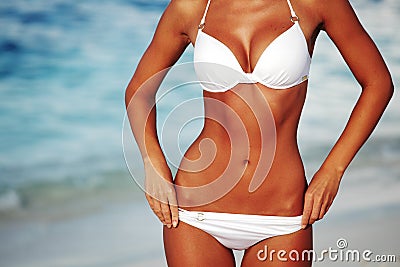 Woman in bikini Stock Photo