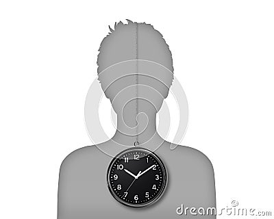 Woman biological clock Stock Photo