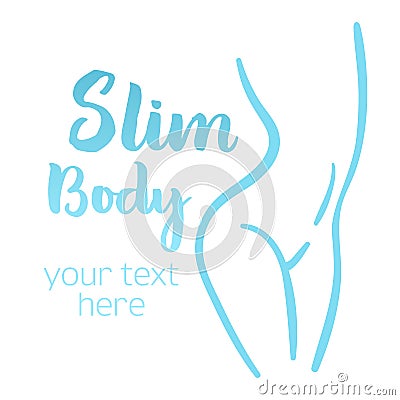 Woman body silhouette Vector Illustration