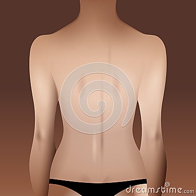 Woman body template Vector Illustration