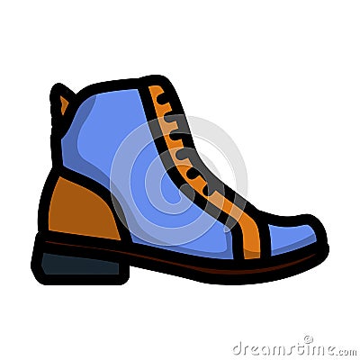 Woman Boot Icon Vector Illustration