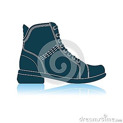 Woman Boot Icon Vector Illustration