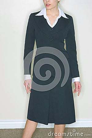 Woman in Business Suit Stock Photo