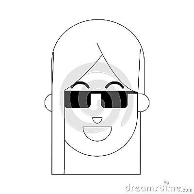 Woman cartoon icon Vector Illustration