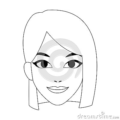 Woman cartoon icon Vector Illustration