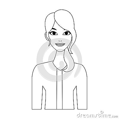 Woman cartoon icon Vector Illustration