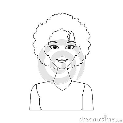 Woman cartoon icon Vector Illustration