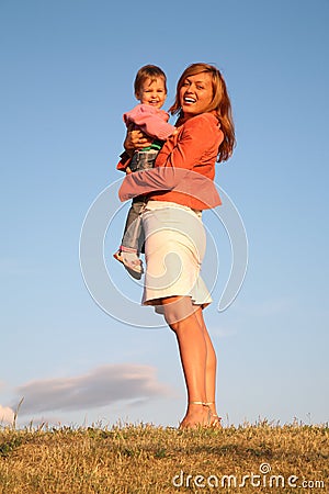 Woman with the child Stock Photo