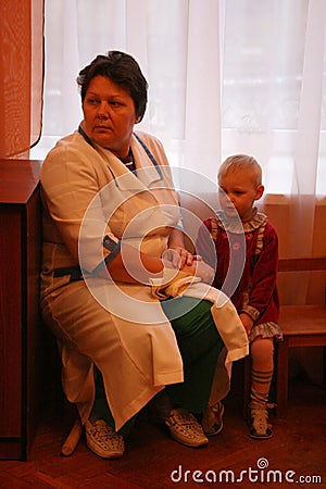 Woman and child Editorial Stock Photo