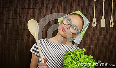 Woman cook Stock Photo