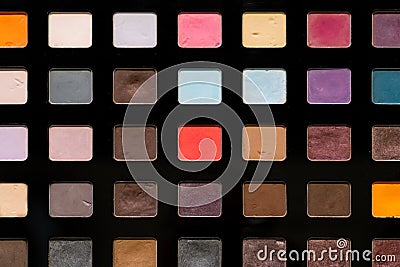 Eye shadow palette Stock Photo