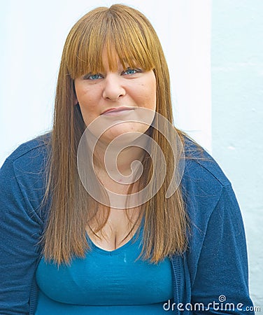 Woman deep in thought. Stock Photo