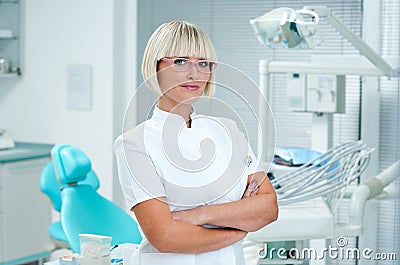 Woman dentist Stock Photo