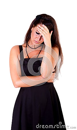 Woman desperation Stock Photo