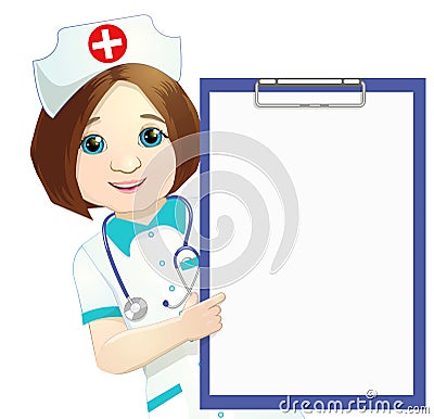 Woman Doctor Vector Illustration