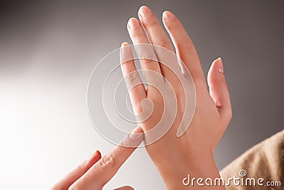 EFT tapping points Stock Photo