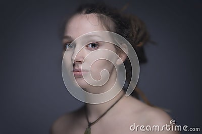 Woman with dreadlocks Stock Photo