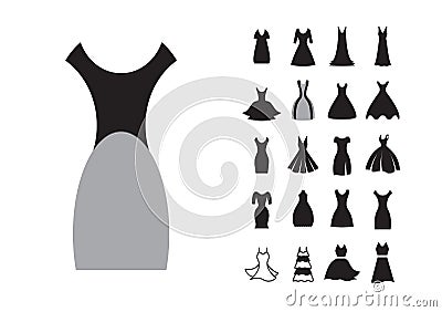 Woman dress icon Vector Illustration