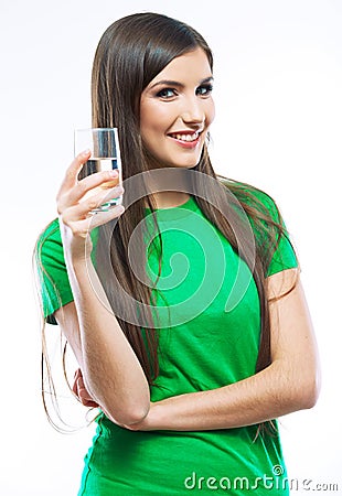 Woman drink water Stock Photo