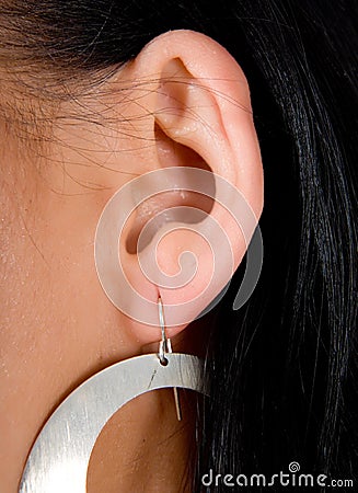 Woman ears Stock Photo