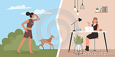 Woman evolution from cavewoman stone age girl to business lady, evolutionary comparison Vector Illustration