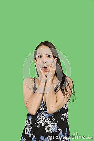 Woman expression Stock Photo
