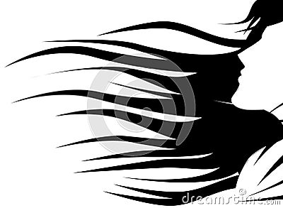 Artistic woman face isolated Stock Photo