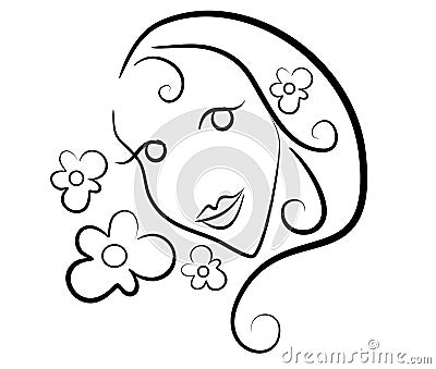 https://thumbs.dreamstime.com/x/woman-flowers-clip-art-outline-3234483.jpg